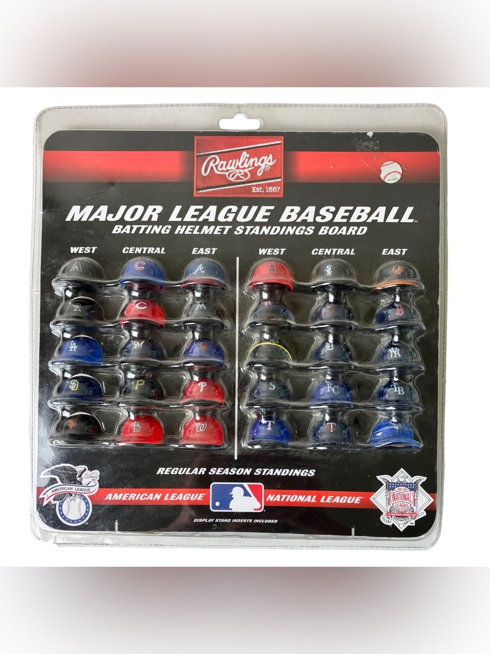 Rawlings Major League Baseball Batting Helmet Standings Board - Multi Color